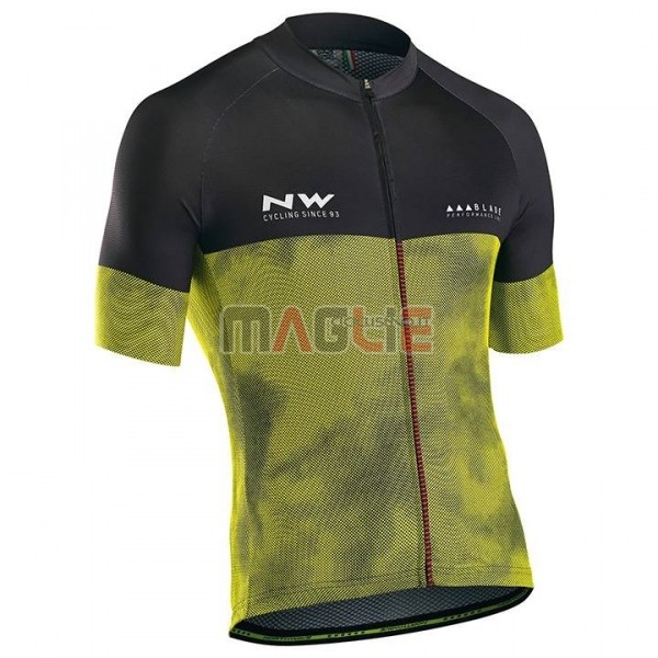 Maglia Northwave Manica Corta 2018 Nero Giallo