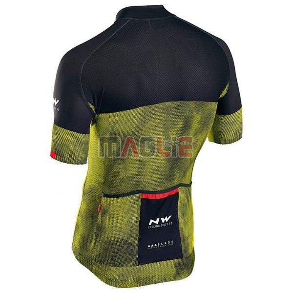 Maglia Northwave Manica Corta 2018 Nero Giallo