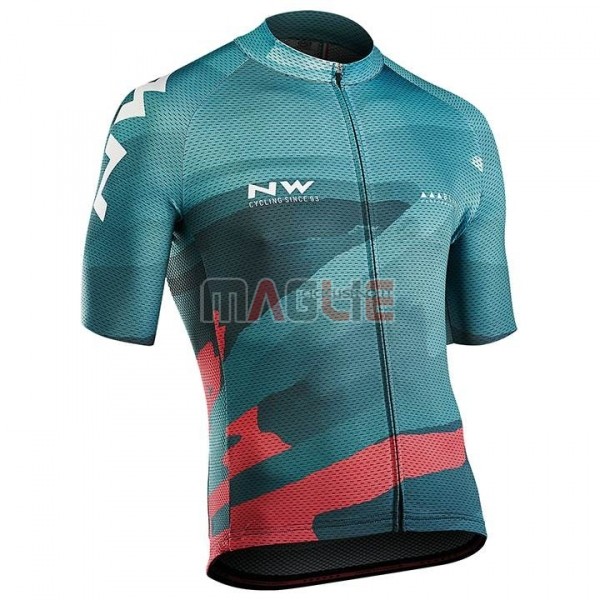 Maglia Northwave Manica Corta 2018 Verde Rosa