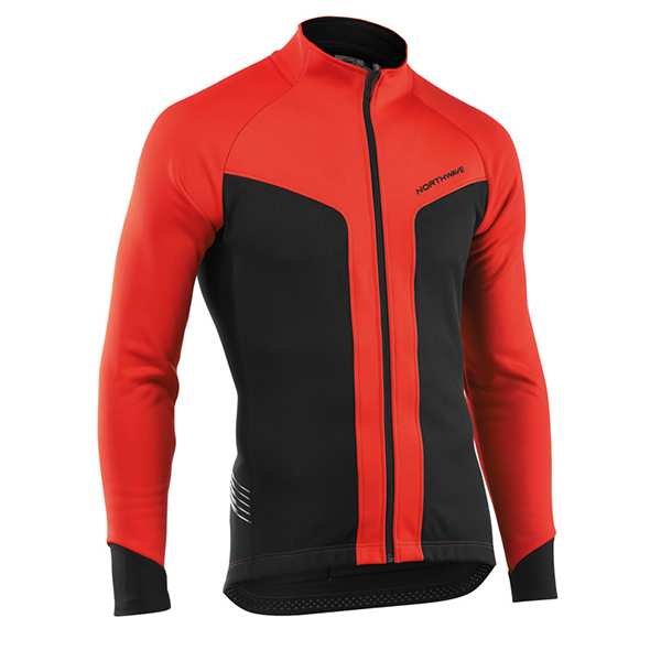 2017 Maglia Nalini Northwave ML rosso e nero - Clicca l'immagine per chiudere