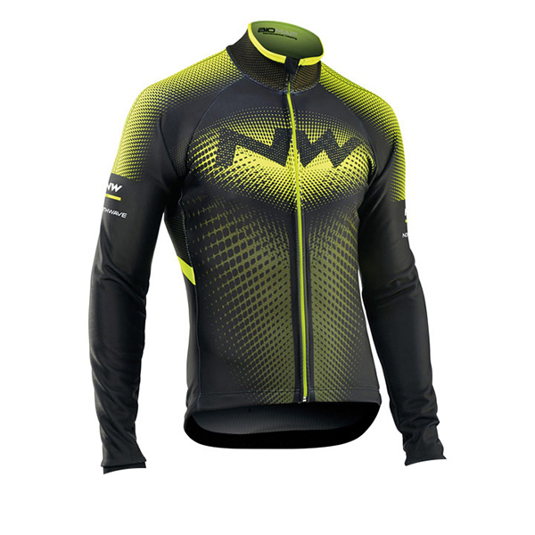 2017 Maglia Northwave ML verde e nero