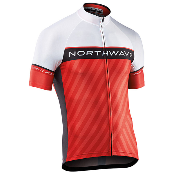 2017 Maglia Northwave rosso e bianco