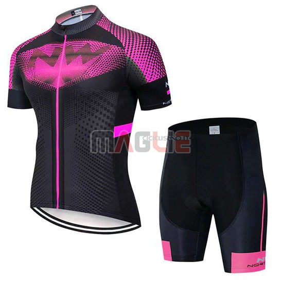 Maglia Northwave Manica Corta 2020 Fuxia Nero