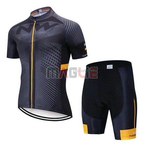 Maglia Northwave Manica Corta 2020 Grigio Nero Giallo