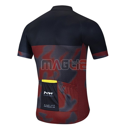 Maglia Northwave Manica Corta 2020 Nero Grigio Rosso