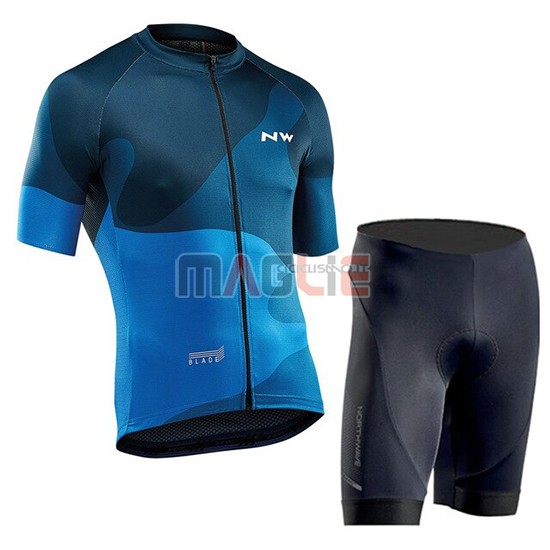 Maglia Northwave Manica Corta 2019 Blu - Clicca l'immagine per chiudere