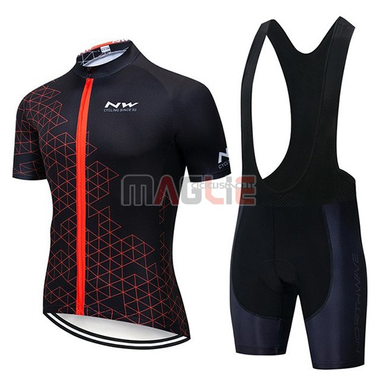 Maglia Northwave Manica Corta 2019 Nero Rosso