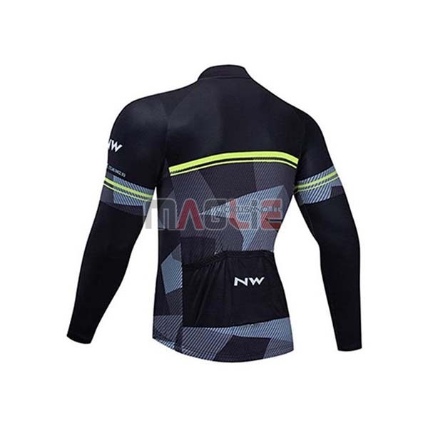 Maglia Northwave Manica Lunga 2020 Nero Grigio
