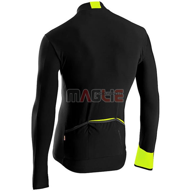 Maglia Northwave Manica Lunga Nero Giallo