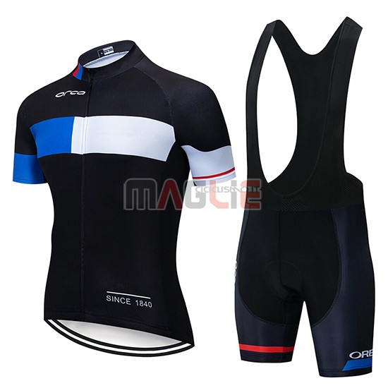 Maglia Orbea Manica Corta 2019 Nero Blu Bianco