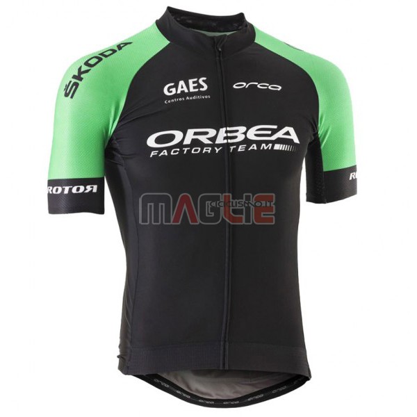 Maglia Orbea Manica Corta 2017 Nero e Verde