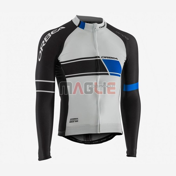 Maglia Orbea Manica Lunga 2017 Nero e Bianco