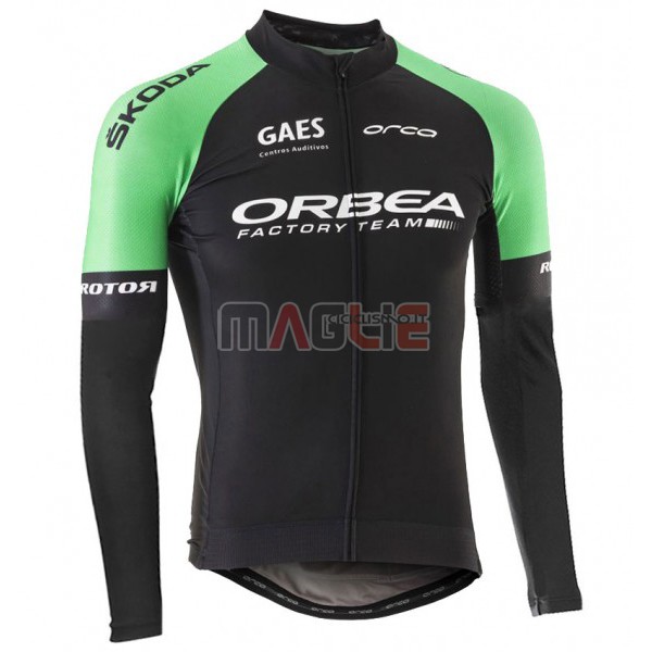 Maglia Orbea Manica Lunga 2017 Nero e Verde