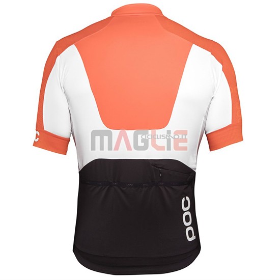 2018 Maglia POC Manica Corta Arancione e Bianco - Clicca l'immagine per chiudere