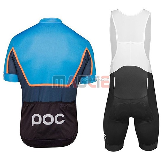 Maglia POC Essential Road Block Manica Corta 2018 Blu