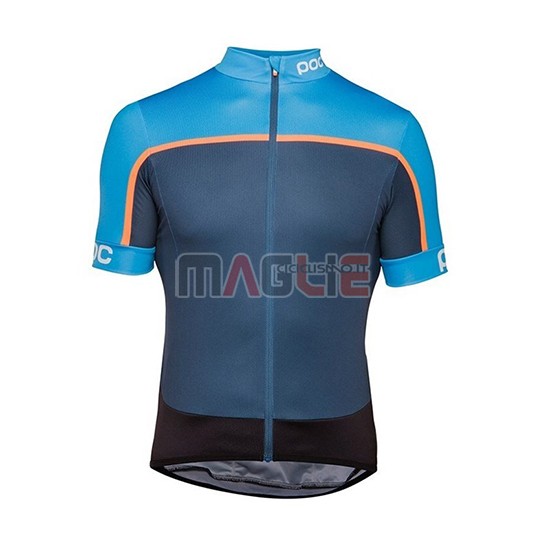 Maglia POC Essential Road Block Manica Corta 2018 Blu