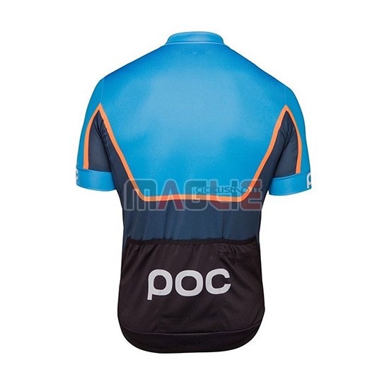 Maglia POC Essential Road Block Manica Corta 2018 Blu