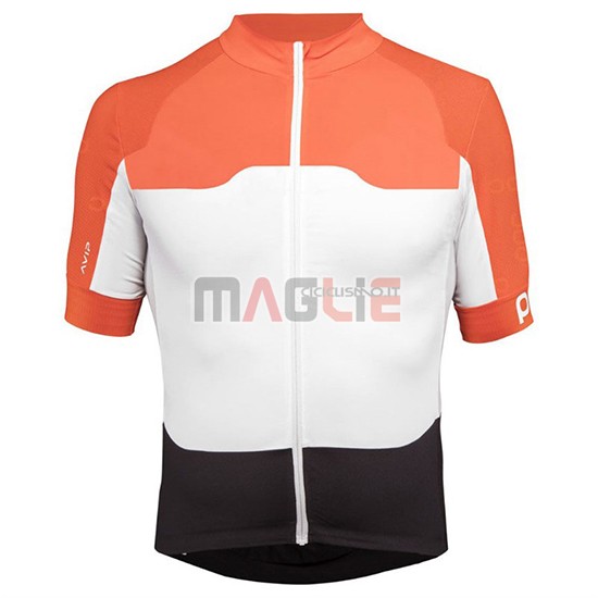 Maglia POC Manica Corta 2018 Arancione Bianco Nero - Clicca l'immagine per chiudere