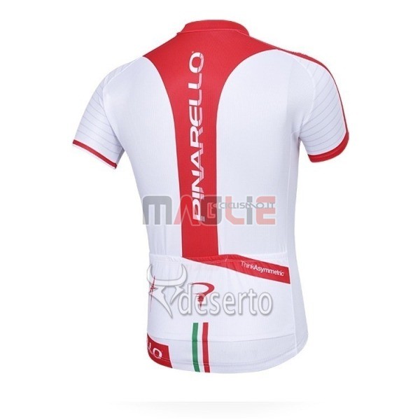 Maglia Pinarello Manica Corta 2018 Rosso Bianco