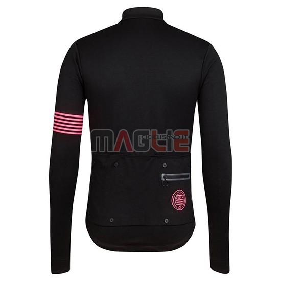 Maglia Rapha Manica Lunga 2019 Nero Rosa