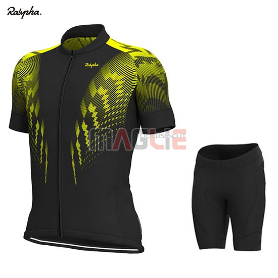 Maglia Rapha Manica Corta 2019 Nero Giallo