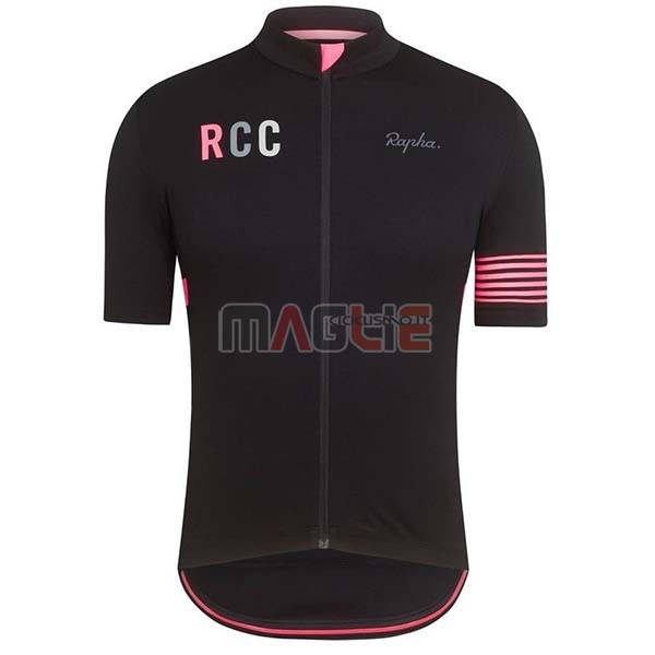 Maglia Rapha Manica Corta 2019 Nero Rosa