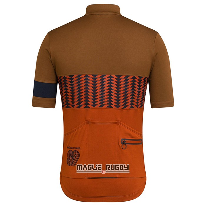 Maglia Rapha Manica Corta 2021 Marrone Arancione