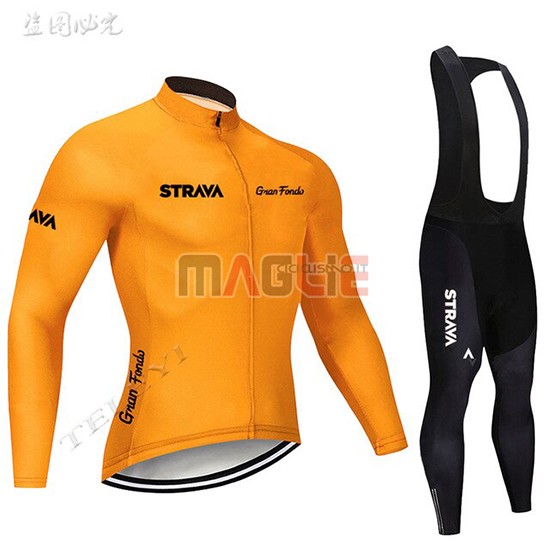 Maglia STRAVA Manica Lunga 2019 Arancione - Clicca l'immagine per chiudere