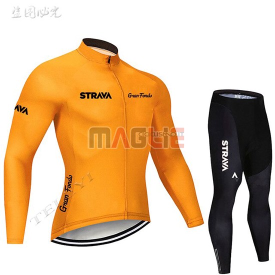 Maglia STRAVA Manica Lunga 2019 Arancione - Clicca l'immagine per chiudere