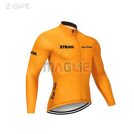 Maglia STRAVA Manica Lunga 2019 Arancione - Clicca l'immagine per chiudere