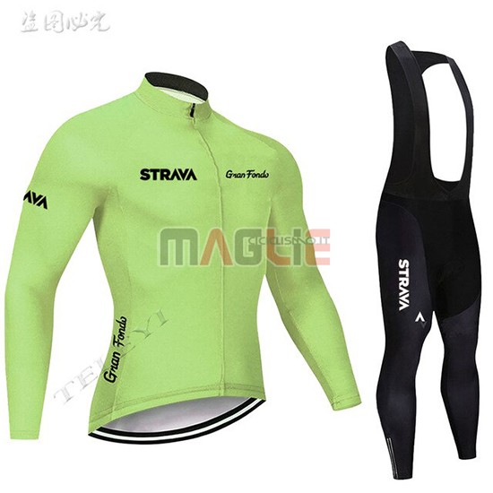 Maglia STRAVA Manica Lunga 2019 Chiaro Verde - Clicca l'immagine per chiudere