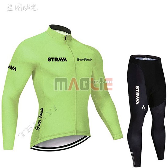 Maglia STRAVA Manica Lunga 2019 Chiaro Verde - Clicca l'immagine per chiudere