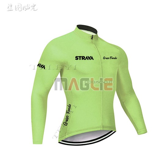 Maglia STRAVA Manica Lunga 2019 Chiaro Verde - Clicca l'immagine per chiudere