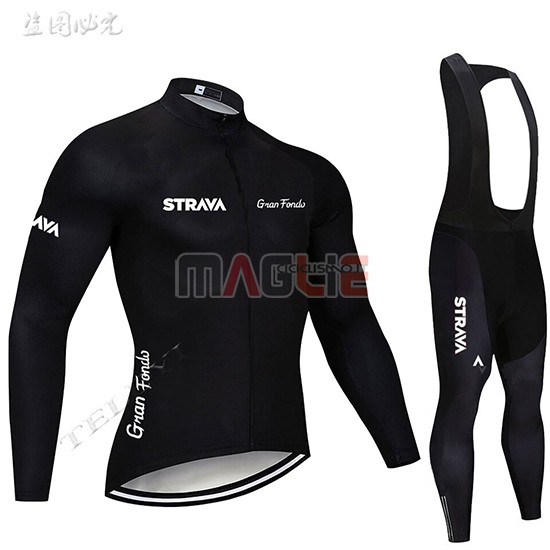 Maglia STRAVA Manica Lunga 2019 Nero