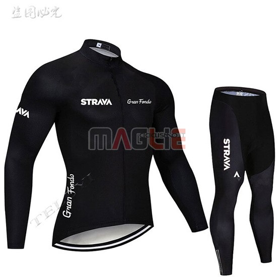 Maglia STRAVA Manica Lunga 2019 Nero - Clicca l'immagine per chiudere