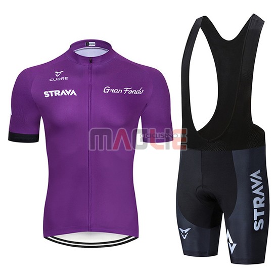 Maglia STRAVA Manica Corta 2019 Spento Viola