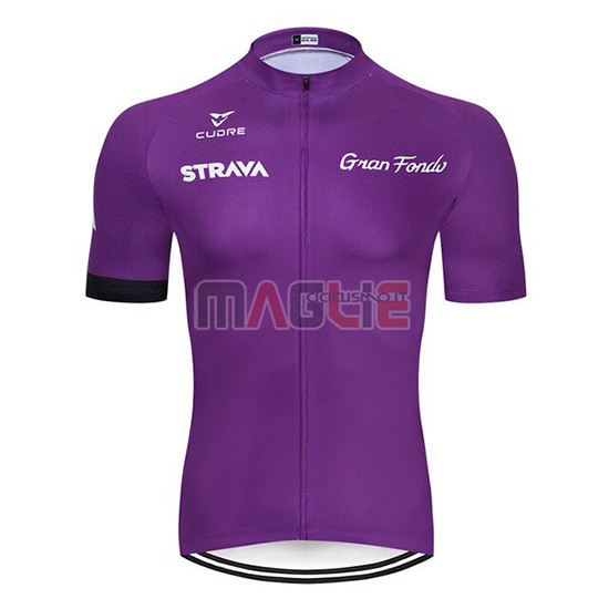 Maglia STRAVA Manica Corta 2019 Spento Viola