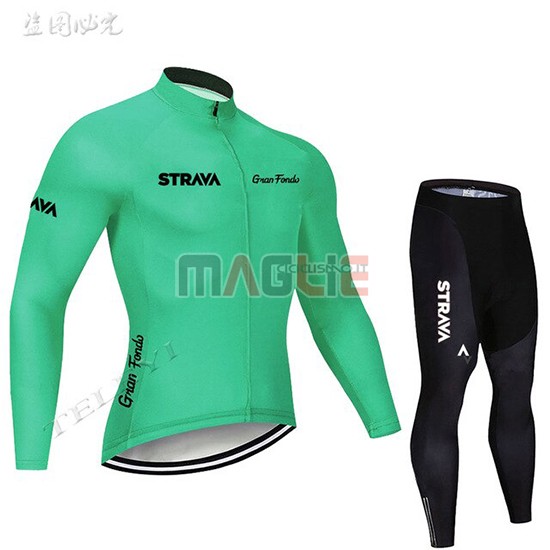 Maglia STRAVA Manica Lunga 2019 Verde - Clicca l'immagine per chiudere