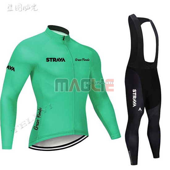 Maglia STRAVA Manica Lunga 2019 Verde - Clicca l'immagine per chiudere