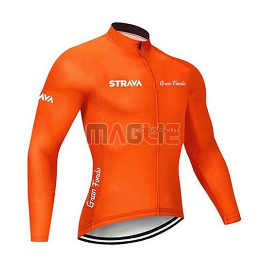 Maglia STRAVA Manica Lunga 2020 Arancione - Clicca l'immagine per chiudere