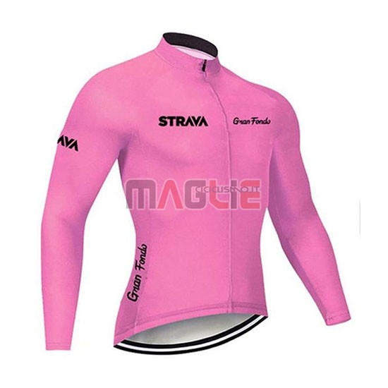 Maglia STRAVA Manica Lunga 2020 Rosa - Clicca l'immagine per chiudere