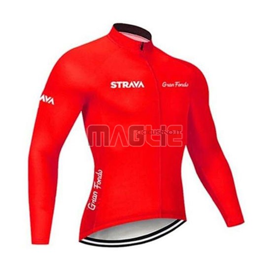 Maglia STRAVA Manica Lunga 2020 Rosso