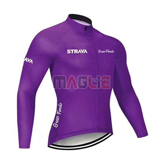 Maglia STRAVA Manica Lunga 2020 Spento Viola