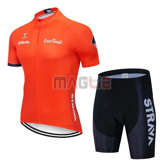 Maglia STRAVA Manica Corta 2019 Arancione - Clicca l'immagine per chiudere