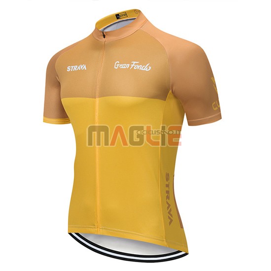 Maglia STRAVA Manica Corta 2019 Giallo - Clicca l'immagine per chiudere