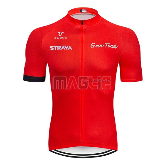 Maglia STRAVA Manica Corta 2019 Rosso - Clicca l'immagine per chiudere