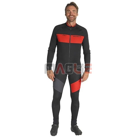 Maglia Scott RC FF Manica Lunga 2019 Nero Rosso
