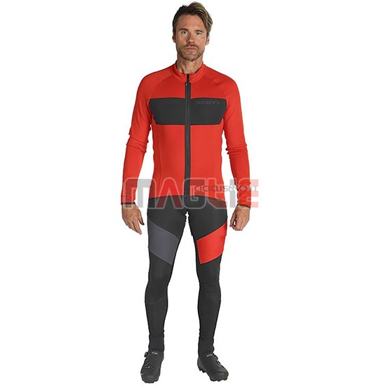 Maglia Scott RC FF Manica Lunga 2019 Rosso Nero