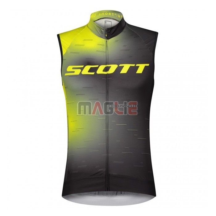 Gilet Antivento Scott 2021 Nero Giallo