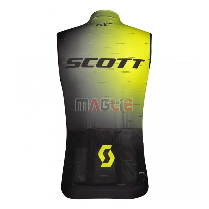 Gilet Antivento Scott 2021 Nero Giallo
